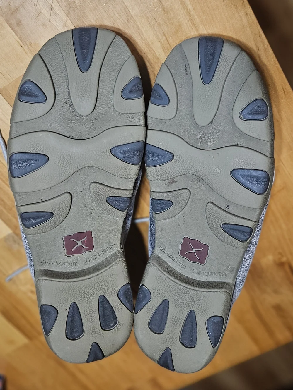 Twisted X Men's Suede Moc Toe Shoes in Light Gray